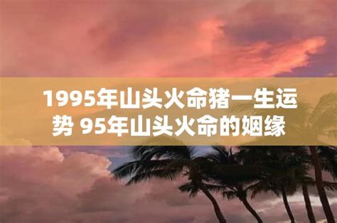 1995山頭火|1995年山头火命详解